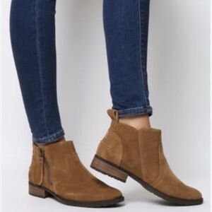 UGG Aureo Chestnut Suede Ankle Boots size 8